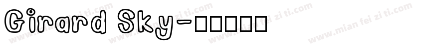 Girard Sky字体转换